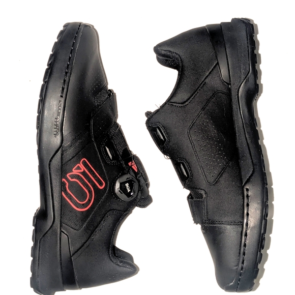 adidas Other - Adidas Black Cycling Shoes with Red Highlights